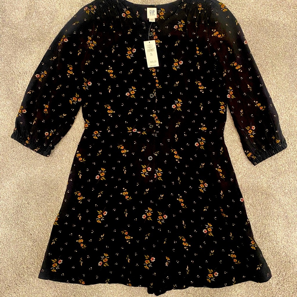 Gap Girls Floral Romper - Size 12